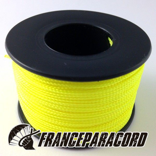 Nano Cord - 0 75mm x 300 Feet 100m of Nano Paracord - Neon Yellow