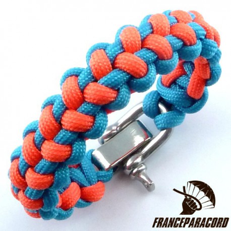 Cross knot paracord bracelet - Paracord guild