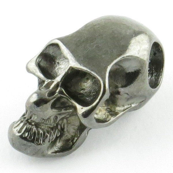 Tête de mort black silver trou latéral