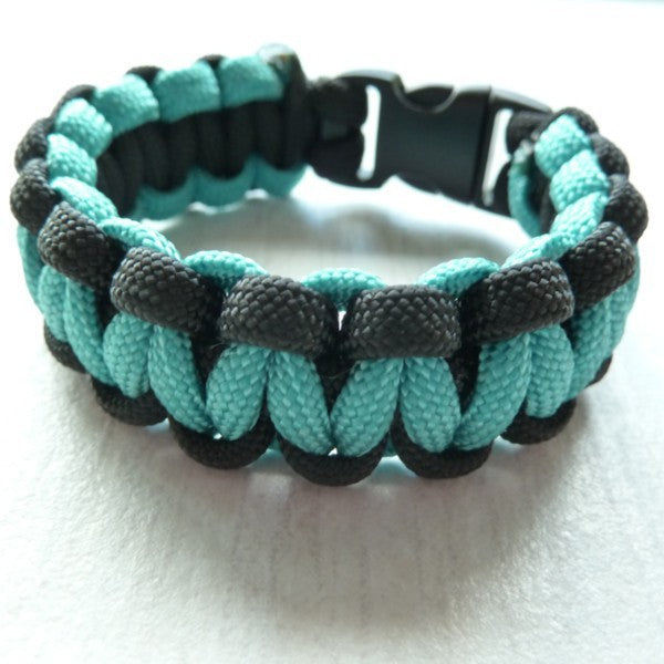 Tressage Cobra Turquoise / Black