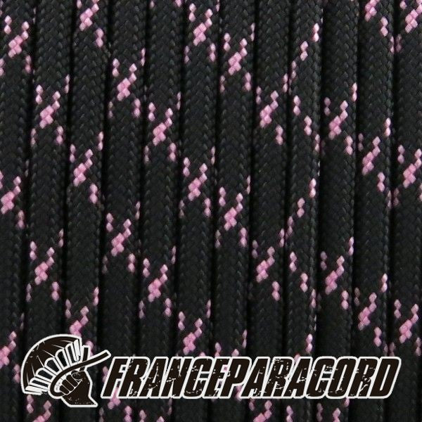 Paracord 550 - Black W Rose Pink X