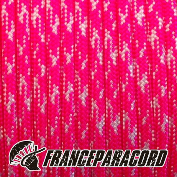 Paracord 550 - Neon Pink & White Camo