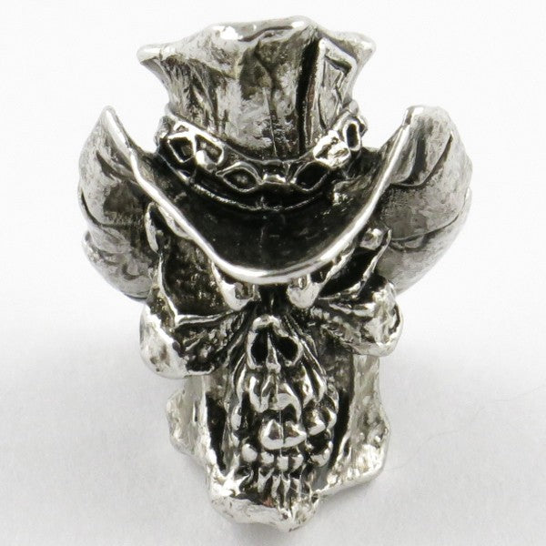 Tête de mort Vinnie Garoon Antique Rhodium