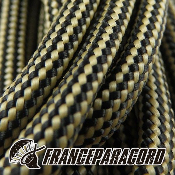 Paracord 550 - Tan 380 & Black Stripes