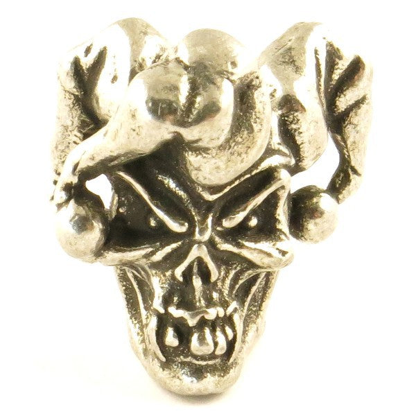 Tête de mort Jester Pewter