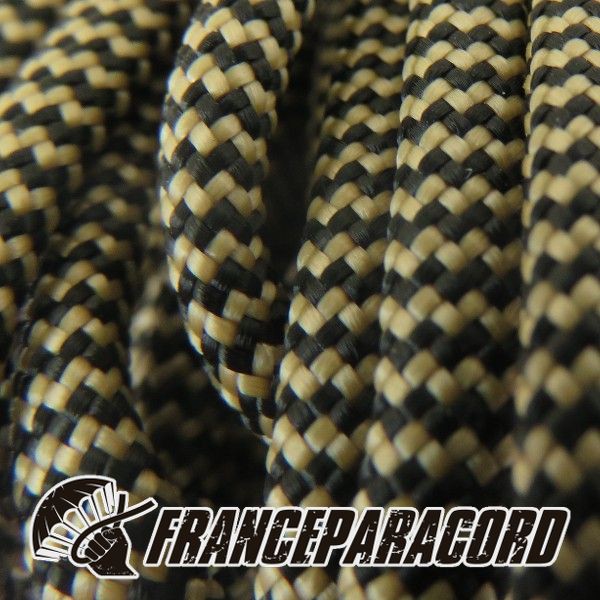 Paracord 550 - Tan 380 & Black Shockwave