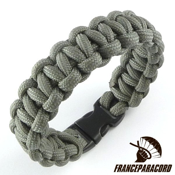 Bracelet paracord Cobra uni avec boucle rapide