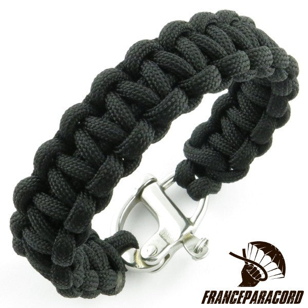 Bracelet Cobra uni avec mousqueton de drisse