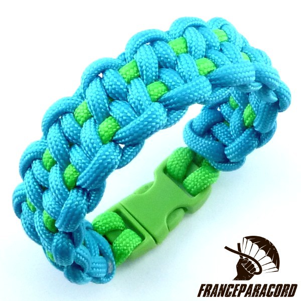 Bracelet paracord Dotted blaze bar avec boucle rapide