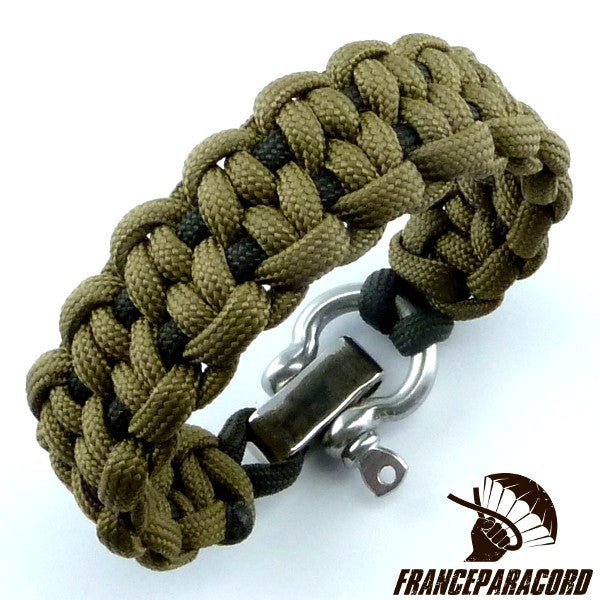 Bracelet paracord Dotted blaze bar avec manille réglable