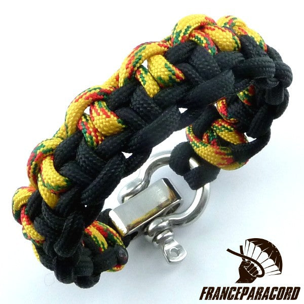 Bracelet paracord Duality bar avec manille réglable