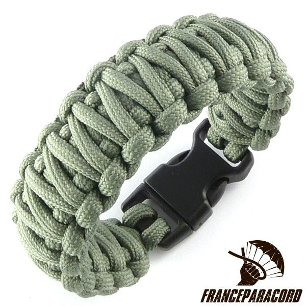 Bracelet paracord King Cobra uni avec boucle rapide