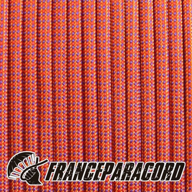 Paracord 550 Changing Color Molten Orange